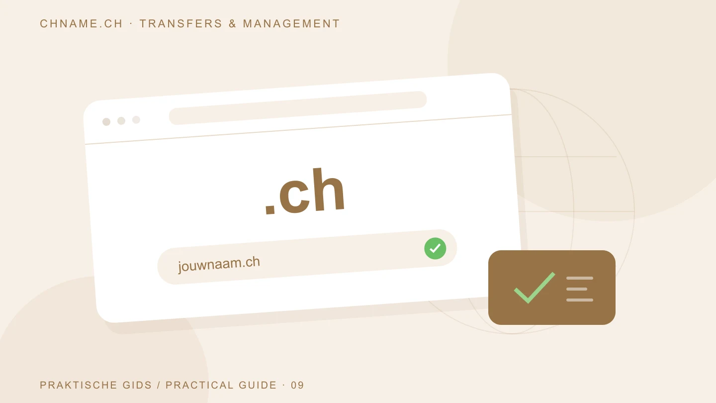 Illustratie bij je .ch domein verlengen: voorkom een vergeten einddatum