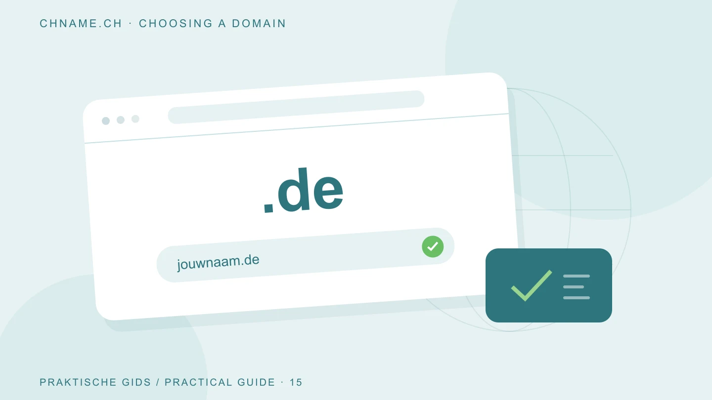 Illustratie bij een .de domein registreren: let op dns vóór je start