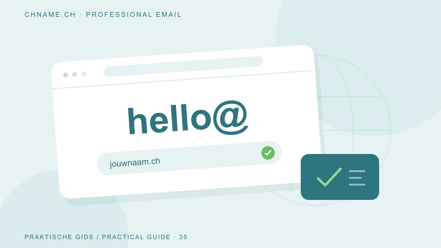 Illustratie bij dkim instellen: een handtekening voor je uitgaande e-mail